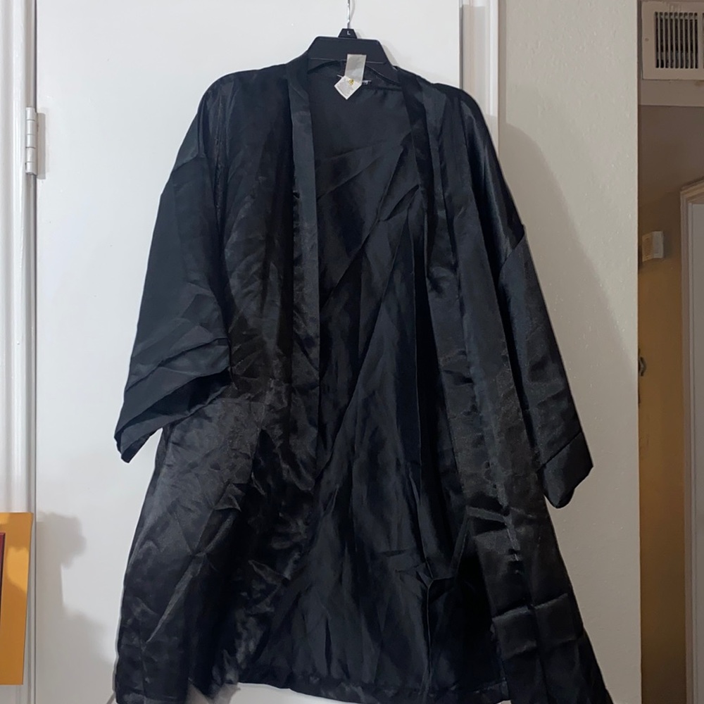 Faux silk Robe
